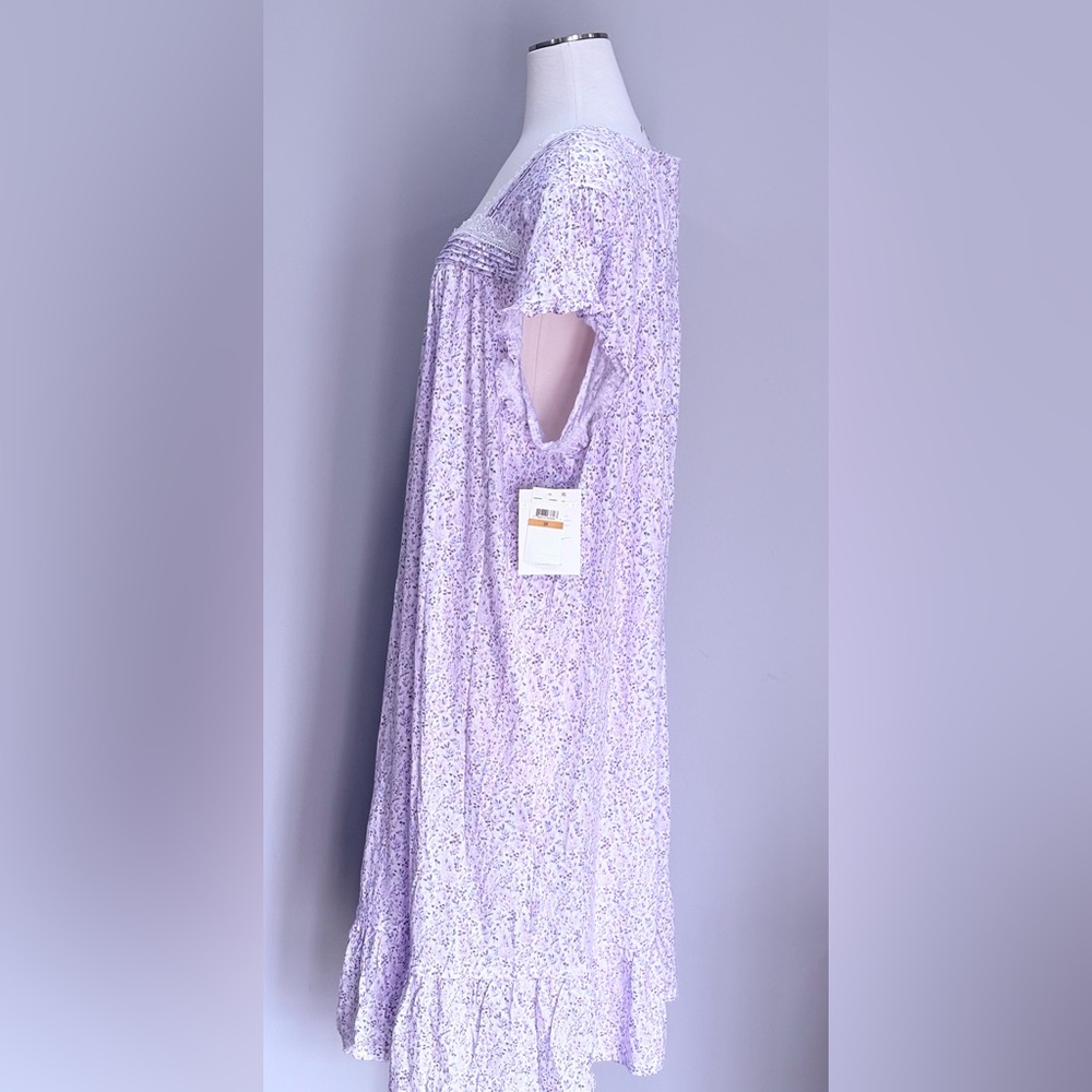 Eileen West Lavender Floral Waltz Cap Sleeve Vintage Inspired Nightgown 3XL NWT - Picture 6 of 9